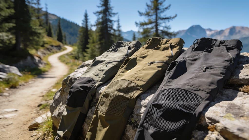 comfortable backpacking pants selection